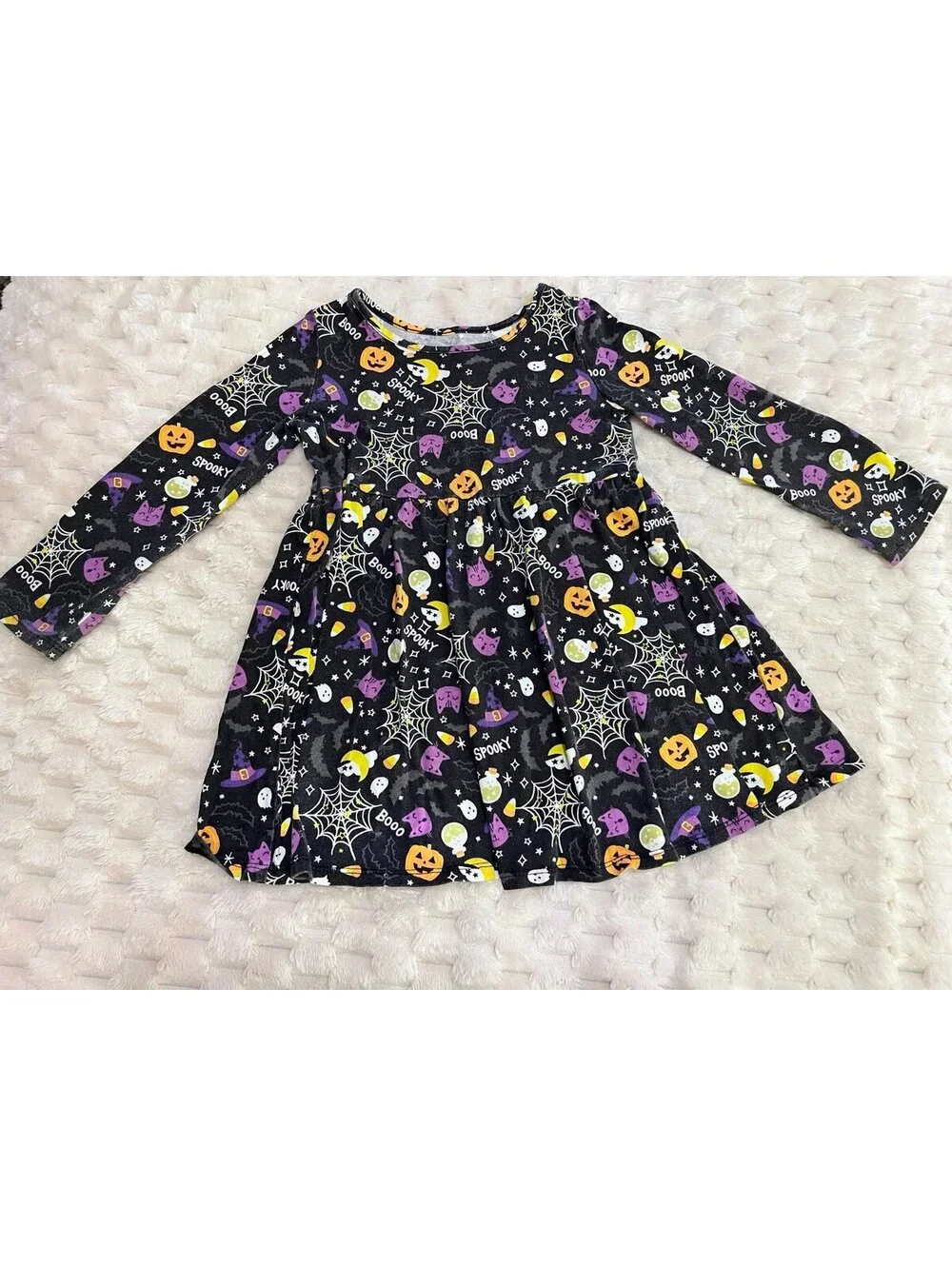 TCP Girls 2-pack of Long Sleeve Dresses: Fall Dress & Halloween Dress (3T)